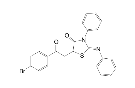 2-Phenylimino-3-phenyl-5-[2-(4-bromophenyl)-2-oxoethyl]-4-oxo-1,3-thiazolidine