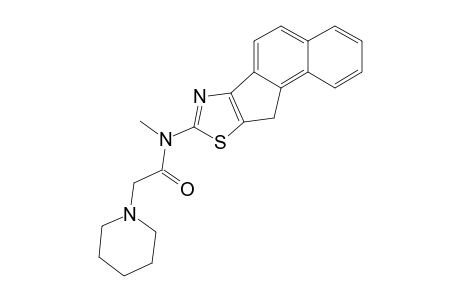 2-(N-PIPERIDINO-ACETYL)-METHYL-AMINO-10H-THIAZOLO-,4-B]-BENZ-[E]-INDENE