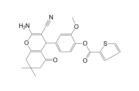 2-thiophenecarboxylic acid, 4-(2-amino-3-cyano-5,6,7,8-tetrahydro-7,7-dimethyl-5-oxo-4H-1-benzopyran-4-yl)-2-methoxyphenyl ester