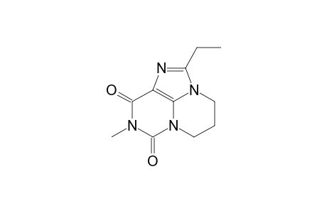 2-Ethyl-9-methyl-4,5-dihydro-6H,8H-pyrimido[1,2,3-cd]purine-8,10(9H)-dione