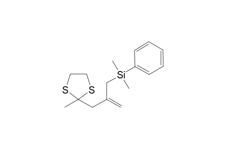 2-Methyl-2-(2-(phenyldimethylsilylmethyl)prop-2-enyl)dithiazole