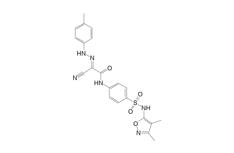 2-Cyano-N-(4-{[(3,4-dimethylisoxazol-5-yl)amino]sulfonyl}phenyl)-2-[(4-methyl phenyl)hydrazono]acetamide