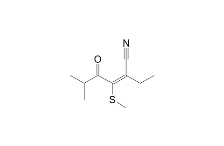2-Cyano-1-isobutyryl-1-butenyl methyl sulfide