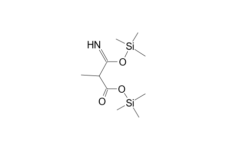 Methylmalonic monoamide, O,O'-bis(trimethylsilyl)-