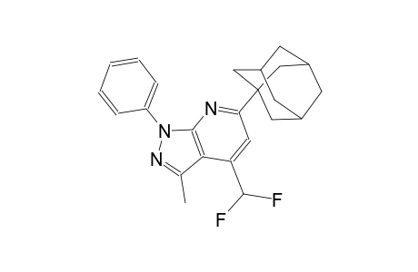 6-(1-adamantyl)-4-(difluoromethyl)-3-methyl-1-phenyl-1H-pyrazolo[3,4-b]pyridine