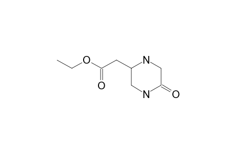 2-(5-ketopiperazin-2-yl)acetic acid ethyl ester