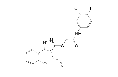 2-{[4-allyl-5-(2-methoxyphenyl)-4H-1,2,4-triazol-3-yl]sulfanyl}-N-(3-chloro-4-fluorophenyl)acetamide