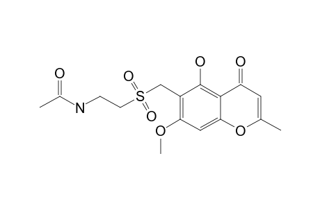 CHAETOQUADRIN-D;5-HYDROXY-7-METHOXY-6-(2-THIA-2,2,6-TRIOXO-5-AZAHEPTYL)-2-METHYL-CHROMONE