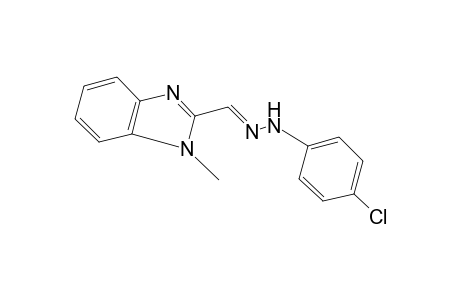 1-METHYL-2-BENZIMIDAZOLECARBOXALDEHYDE, (p-CHLOROPHENYL)HYDRAZONE