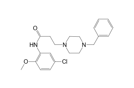 3-(4-Benzyl-piperazin-1-yl)-N-(5-chloro-2-methoxy-phenyl)-propionamide