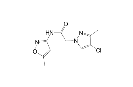 2-(4-chloro-3-methyl-1H-pyrazol-1-yl)-N-(5-methyl-3-isoxazolyl)acetamide