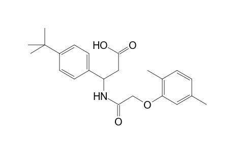 3-(4-tert-butylphenyl)-3-[2-(2,5-dimethylphenoxy)ethanoylamino]propanoic acid