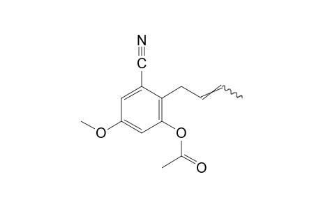6-(2-butenyl)-5-hydroxy-m-anisonitrile, acetate (ester)