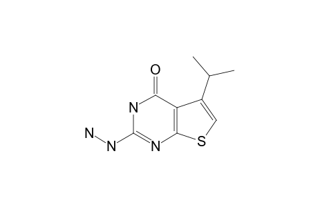 2-HYDRAZINO-5-ISOPROPYLTHIENO-[2,3-D]-PYRIMIDIN-4(3H)-ONE