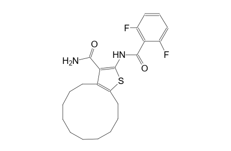 2-[(2,6-difluorobenzoyl)amino]-4,5,6,7,8,9,10,11,12,13-decahydrocyclododeca[b]thiophene-3-carboxamide