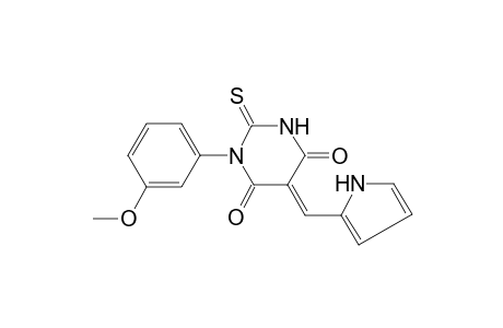 (5E)-1-(3-Methoxyphenyl)-5-(1H-pyrrol-2-ylmethylene)-2-thioxodihydro-4,6(1H,5H)-pyrimidinedione