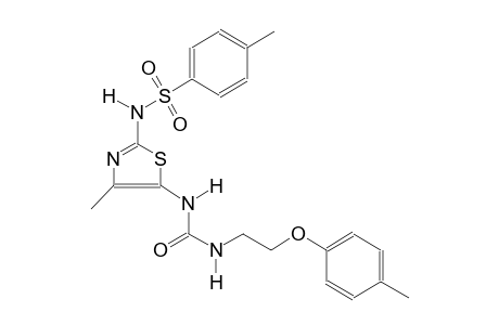 benzenesulfonamide, 4-methyl-N-[4-methyl-5-[[[[2-(4-methylphenoxy)ethyl]amino]carbonyl]amino]-2-thiazolyl]-