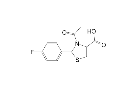 3-acetyl-2-(4-fluorophenyl)-1,3-thiazolidine-4-carboxylic acid