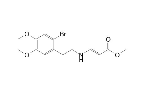 (E)-3-[2-(2-bromo-4,5-dimethoxy-phenyl)ethylamino]acrylic acid methyl ester