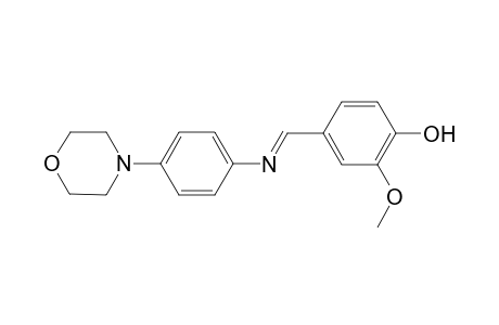 3-Methoy-4-hydroxybenzylidene-(4-morpholino)aniline