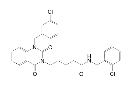 N-(2-chlorobenzyl)-5-(1-(3-chlorobenzyl)-2,4-dioxo-1,4-dihydro-3(2H)-quinazolinyl)pentanamide