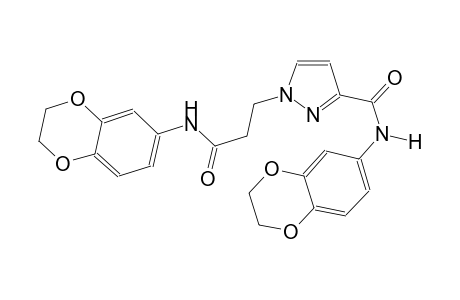 1H-pyrazole-1-propanamide, N-(2,3-dihydro-1,4-benzodioxin-6-yl)-3-[[(2,3-dihydro-1,4-benzodioxin-6-yl)amino]carbonyl]-