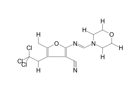 (E)-MORPHOLINO[5-METHYL-4-(2,2,2-TRICHLOROETHYL)-3-CYANOFURYL-2-IMINO]METHANE