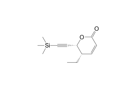 (5S*,6R*)-5-Ethyl-6-(trimethylsilylethynyl)-5,6-dihydropyran-2-one