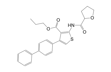 propyl 4-[1,1'-biphenyl]-4-yl-2-[(tetrahydro-2-furanylcarbonyl)amino]-3-thiophenecarboxylate