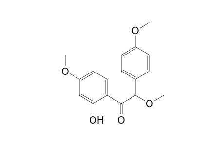 Ethanone, 1-(2-hydroxy-4-methoxyphenyl)-2-methoxy-2-(4-methoxyphenyl)-