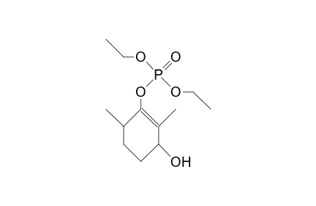 2,6a-Dimethyl-3b-hydroxy-1-cyclohexenyl-phosphoric acid, diethyl ester