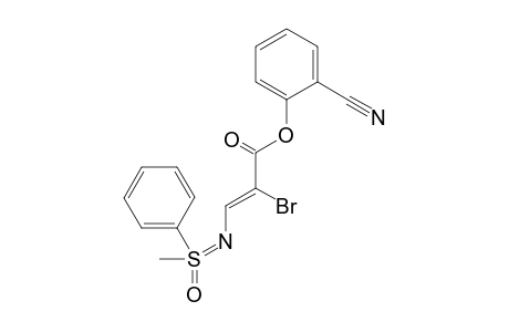 (Z)-N-{2-Bromo-2-[(2-cyanophenoxy)carbonyl]}vinyl-S-phenyl-S-methyl sulfoximine