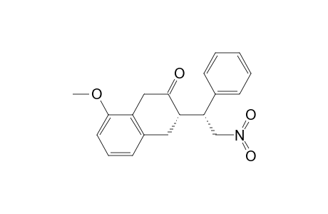 2(1H)-Naphthalenone, 3,4-dihydro-8-methoxy-3-(2-nitro-1-phenylethyl)-, [S-(R*,S*)]-
