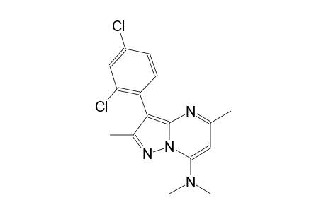 pyrazolo[1,5-a]pyrimidin-7-amine, 3-(2,4-dichlorophenyl)-N,N,2,5-tetramethyl-