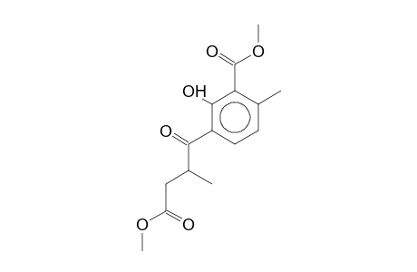Benzoic acid, 2-hydroxy-3-(4-methoxy-2-methyl-4-oxobutanoyl)-6-methyl-, methyl ester