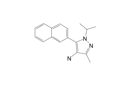 1-Isopropyl-3-methyl-5-(naphthalen-2-yl)pyrazol-4-amine