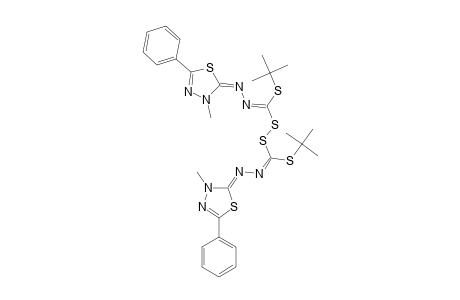 DI-T.-BUTYL-BIS-(3-METHYL-5-PHENYL-2,3-DIHYDRO-1,3,4-THIADIAZOL-2-YLIDENE)-(THIOPEROXYDICARBONOHYDRAZONATE)