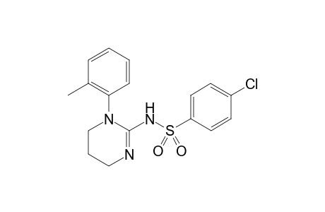 4-chloro-N-[1-(o-tolyl)-5,6-dihydro-4H-pyrimidin-2-yl]benzenesulfonamide