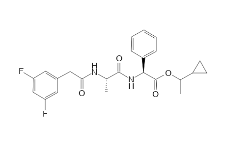 1-Cyclopropylethyl (2S)-({N-[(3,5-Difluorophenyl)acetyl]-L-alanyl}amino)(phenyl)acetate
