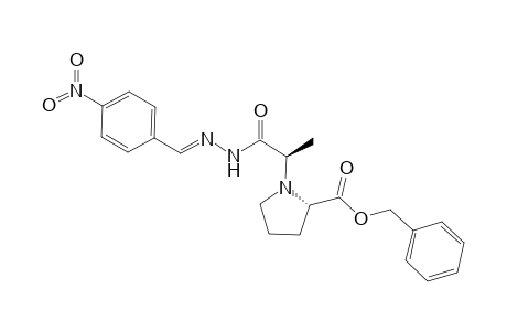 Benzyl N-amino-(R)-Ala-(S)-prolinate 4-nitrophenylhydrazone
