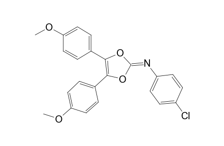 4,5-Bis(4-methoxyphenyl)-2-(4-chlorophenylimino)-1,3-dioxole