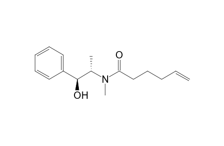 N-((1S,2S)-1-Hydroxy-1-phenylpropan-2-yl)-N-methylhex-5-enamide