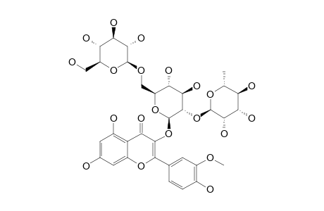 ISORHAMNETIN-3-O-(2-O-ALPHA-L-RHAMNOPYRANOSYL-6-O-BETA-D-GLUCOPYRANOSYL-BETA-D-GLUCOPYRANOSIDE)