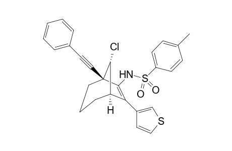 N-((1R*,5R*,8R*)-8-Chloro-5-(phenylethynyl)-7-(thiophen-3-yl)bicyclo[3.2.1]oct-6-en-6-yl)-4-methylbenzenesulfonamide