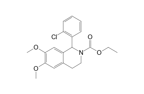 (+/-)-ETHYL-1-(2-CHLOROPHENYL)-6,7-DIMETHOXY-3,4-DIHYDROISOQUINOLINE-2(1H)-CARBOXYLATE