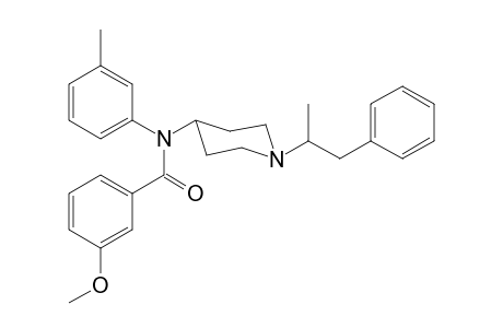 N-3-Methylphenyl-N-[1-(1-phenylpropan-2-yl)piperidin-4-yl]-3-methoxybenzamide