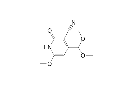 3-Pyridinecarbonitrile, 4-(dimethoxymethyl)-1,2-dihydro-6-methoxy-2-oxo-