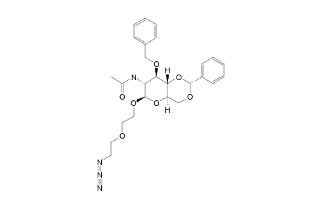 5-AZIDO-3-OXAPENTYL_2-ACETAMIDO-3-O-BENZYL-4,6-O-BENZYLIDENE-2-DEOXY-BETA-D-GLUCOPYRANOSIDE