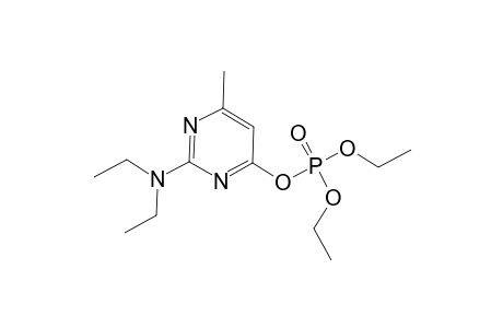 Phosphoric acid, 2-(diethylamino)-6-methyl-4-pyrimidinyl diethyl ester