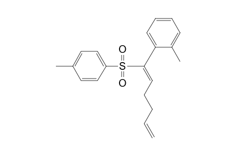 1-Methyl-2-[(1Z)-1-(4-methylphenyl)sulfonylhexa-1,5-dienyl]benzene